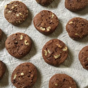 Double Chocolate + Spelt Cookies